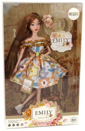 Păpușa Emily de Toamnă cu Păr Roșcat și Pălărie [4]