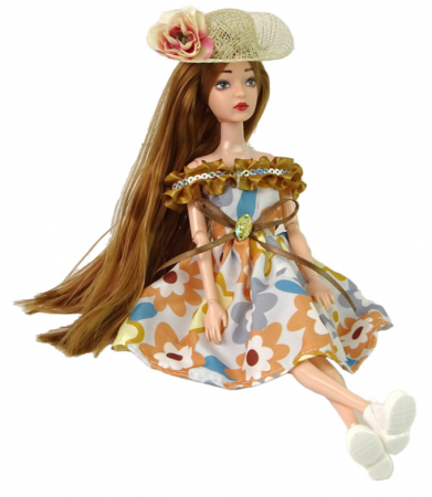 Păpușa Emily de Toamnă cu Păr Roșcat și Pălărie [3]