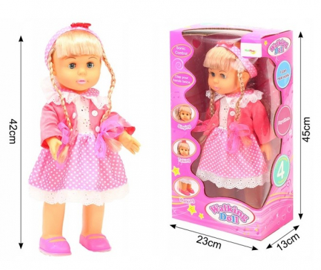 Păpușă interactivă Belinda – merge, vorbește și cântă – 42 cm, păr blond [2]