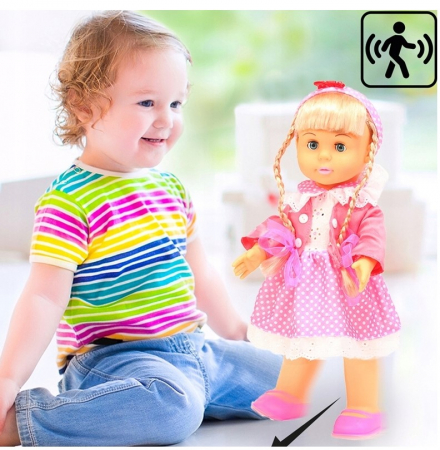 Păpușă interactivă Belinda – merge, vorbește și cântă – 42 cm, păr blond [7]