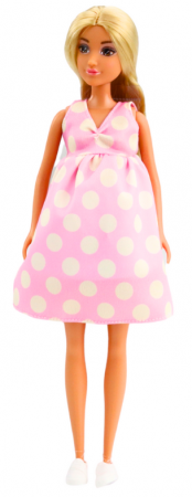 Păpușă pentru Copii Anlily Prințesă, Păr Lung Șaten, Rochie Galbenă [1]