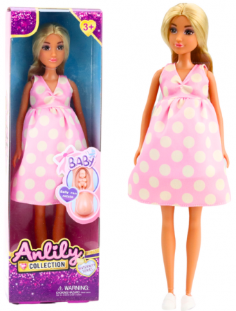 Papusi si accesorii fetite - Păpușă pentru Copii Anlily Prințesă, Păr Lung Șaten, Rochie Galbenă