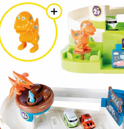 Parcare pentru mașini Dinozaur cu lift – Mega Parc cu trenuleț și dinozauri [7]