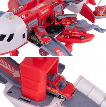 Parcare Pliabilă Mare cu Avion și Macara – Set Complet [6]