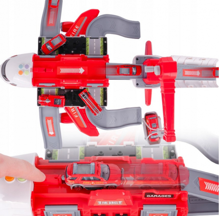 Parcare Pliabilă Mare cu Avion și Macara – Set Complet [8]