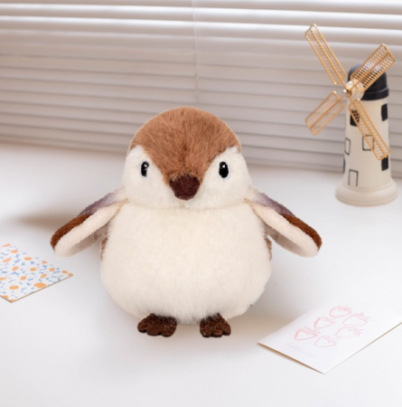 Păsărică de Pluș – Vrabie Maro, 12 cm [2]