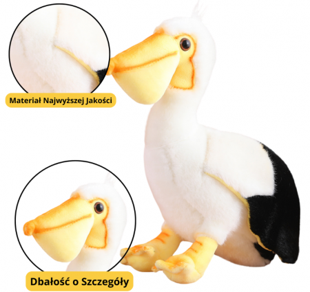 Jucarii de plus - Pelicăn de pluș – jucărie de pluș, mascotă, 24 cm