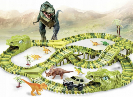 Pistă de Curse MEGA XXXL DINOZAUR – Dino Park 240 piese [4]
