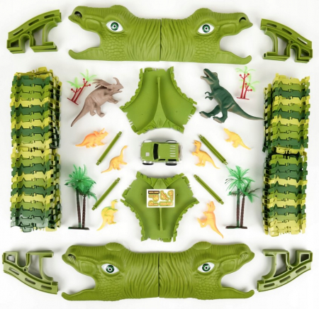 Pistă de Curse MEGA XXXL DINOZAUR – Dino Park 240 piese [1]