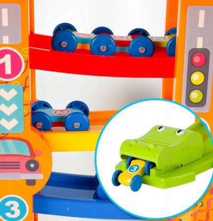 Pistă de echilibru cu lansator – Crocodil + mașinuțe [7]