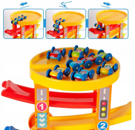 Pistă de echilibru cu lansator – Crocodil + mașinuțe [9]