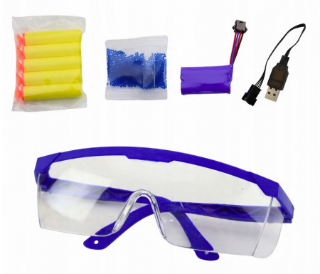 Pistol 2în1 pentru bile gel și săgeți din spumă cu apă [3]