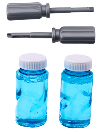 Pistol cu Bule Avion + Șurubelniță 2 în 1 cu Lichid [2]