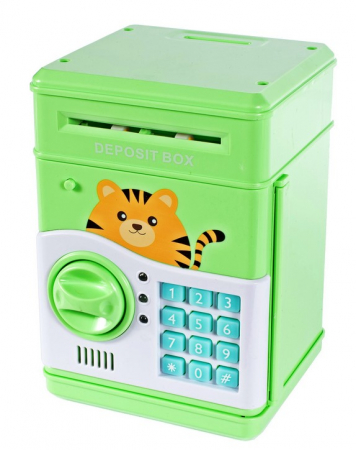 Jucarii diverse - Pușculiță Seif KOTEK Verde cu Melodii