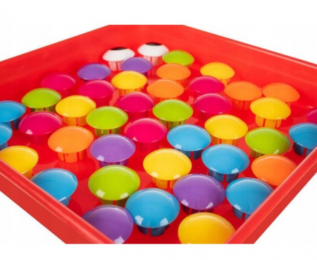 Puzzle cu butoane colorate – Mozaic Giraffe (Ciupercuțe) – 12 planșe [5]