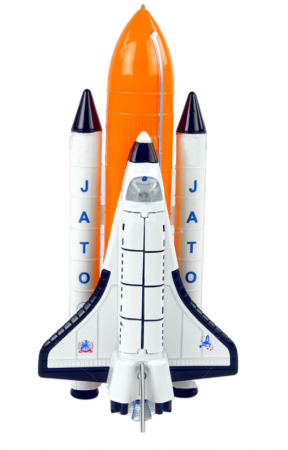 Rachetă Spațială cu Navă Metalică – Efecte Luminoase și Sonore, Funcție PULL-BACK [2]