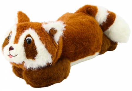 Jucarii de plus - Raton de pluș maro, poziție culcată, 30 cm