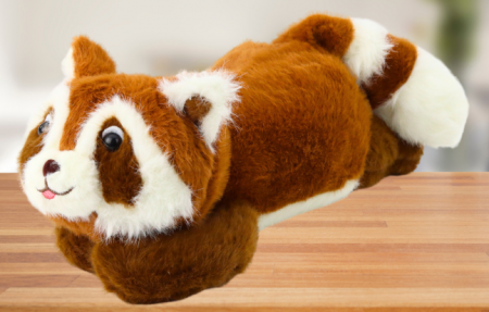 Raton de pluș maro, poziție culcată, 30 cm [1]