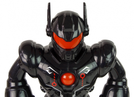 Robot Interactiv care merge, are sunete și lumini, culoare neagră [4]