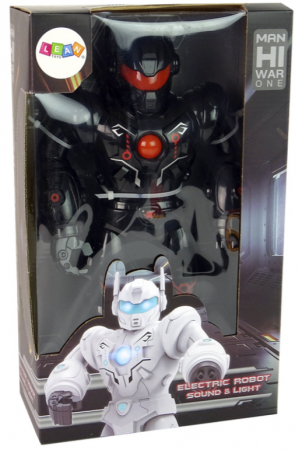 Robot Interactiv care merge, are sunete și lumini, culoare neagră [7]