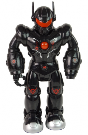 Robot Interactiv care merge, are sunete și lumini, culoare neagră [3]