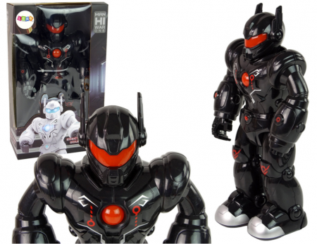 Roboti - Robot Interactiv care merge, are sunete și lumini, culoare neagră