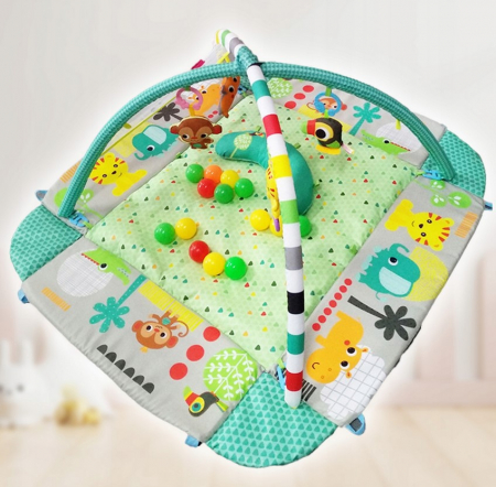 Saltea Educațională Interactivă 5 în 1 pentru Bebeluși – Mare – Jungla [9]