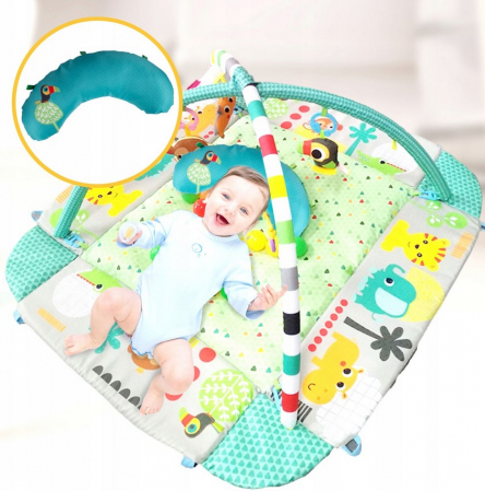 Saltea Educațională Interactivă 5 în 1 pentru Bebeluși – Mare – Jungla [7]