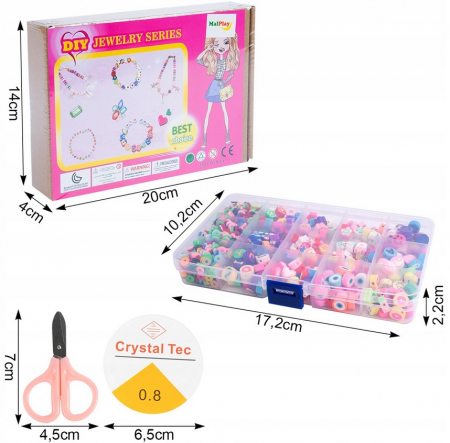 Set 1000 de Mărgele Colorate – DIY Creativ [2]