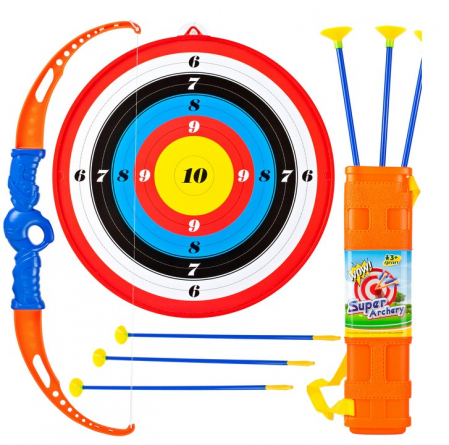 Jucarii de exterior - Set arc cu scut și săgeți – pentru mici eroi și eroine