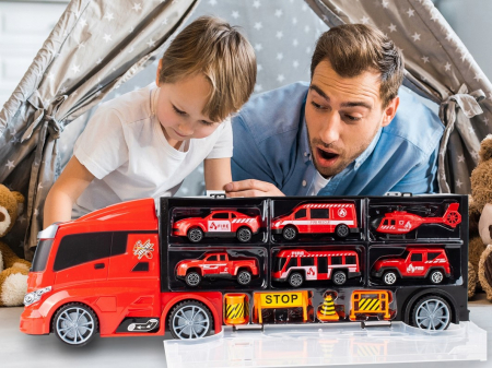 Set autospecială de intervenție cu 4 mașinuțe și elicopter [3]
