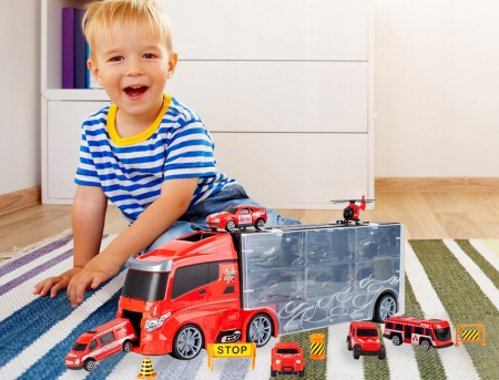 Set autospecială de intervenție cu 4 mașinuțe și elicopter [4]