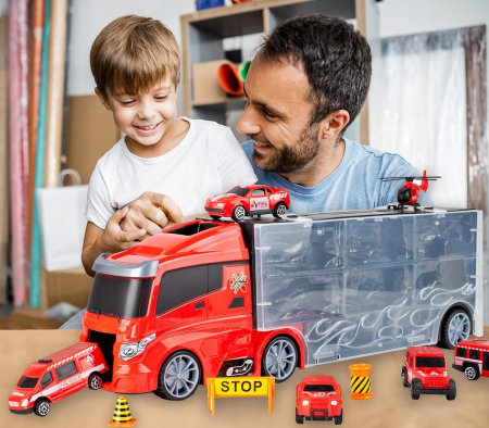 Set autospecială de intervenție cu 4 mașinuțe și elicopter [2]