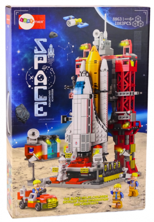 Set blocuri de construcție Rachetă Spațială cu Platformă de Lansare – 1083 piese [2]