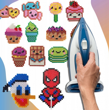 Set Creativ cu Mărgele de Călcat – 6000 Bucăți + Plăci și Modele – Cutie Organizatoare [5]