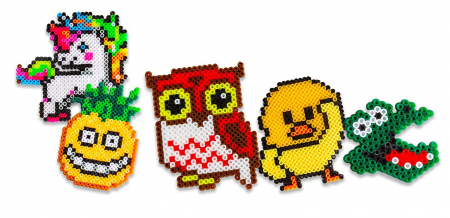 Set Creativ cu Mărgele de Călcat – 6000 Bucăți + Plăci și Modele – Cutie Organizatoare [4]