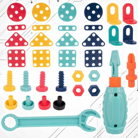 Set creativ de construcție – 188 piese în valiză [4]