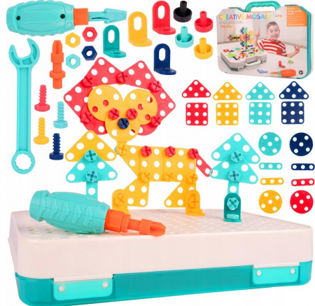 Set creativ de construcție – 188 piese în valiză [3]