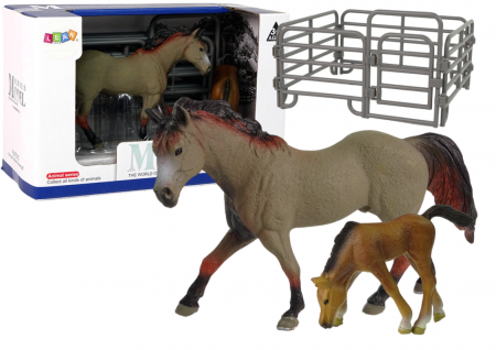 Figurine - Set de 2 figurine: Cal cu mânz și cai Capricorn