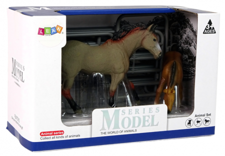 Set de 2 figurine: Cal cu mânz și cai Capricorn [2]