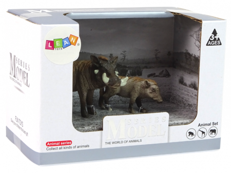 Set de 2 Figurine Porc African cu Pui [2]