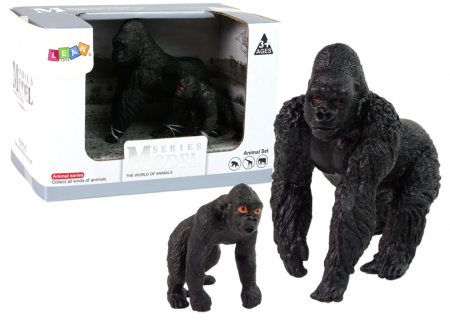Jucarii - Set de 2 Figurine Gorile – Animale ale Lumii