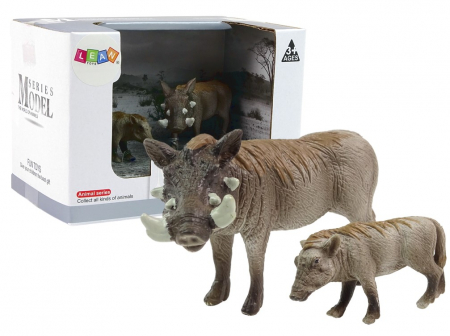 Figurine - Set de 2 Figurine – Porc Mistret African cu Pui