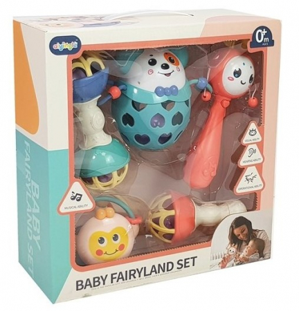 Set de 5 zornăitoare și jucării moi pentru dentiție [7]