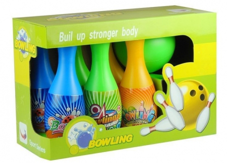 Set de bowling cu 6 popice + minge de bowling – joc sportiv [3]