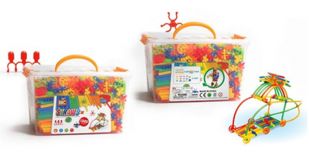 Jucarii educationale - Set de construit Paie Creative – 1200 piese