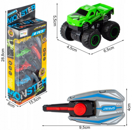 Set de curse cu mașinuțe metalice și lansatoare [1]