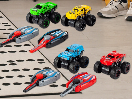 Set de curse cu mașinuțe metalice și lansatoare [7]