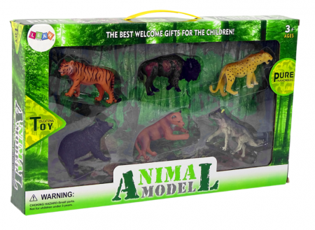 Set de figurine cu animale din pădurile africane: Urs și Tigru. [1]