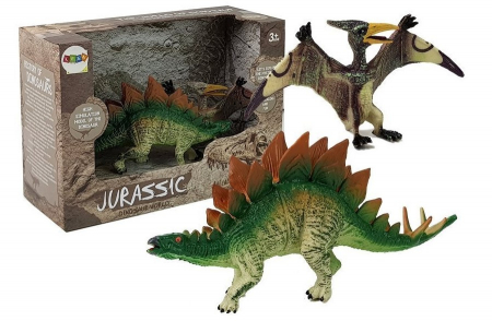 Figurine - Set de figurine dinozauri Stegosaurus și Pteranodon